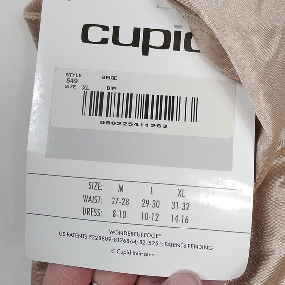 NWT Cupid Women's Sheer Cream Shapewear Size XL - Picture 5 of 10
